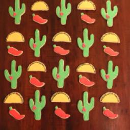 Cinco De Mayo themed - cactus, pepper, taco