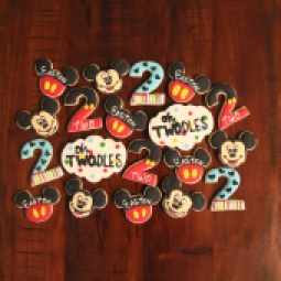 Mickey Mouse "TWOdles" birthday cookies!